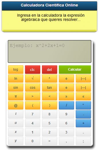 Calculadora Cientifica Online 