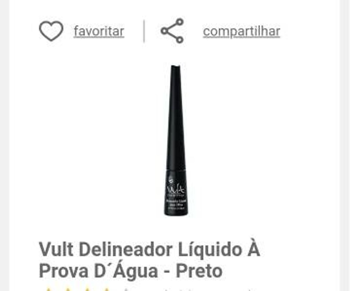 Fashion Delineador Vult-Preto                         Uso e indico.