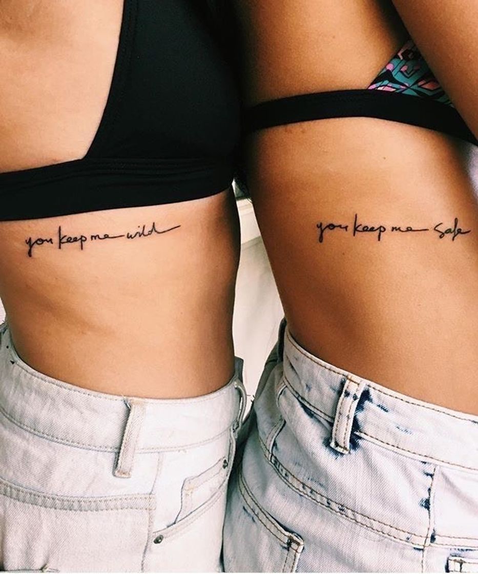 Moda Tatuagem amigas/irmãs 