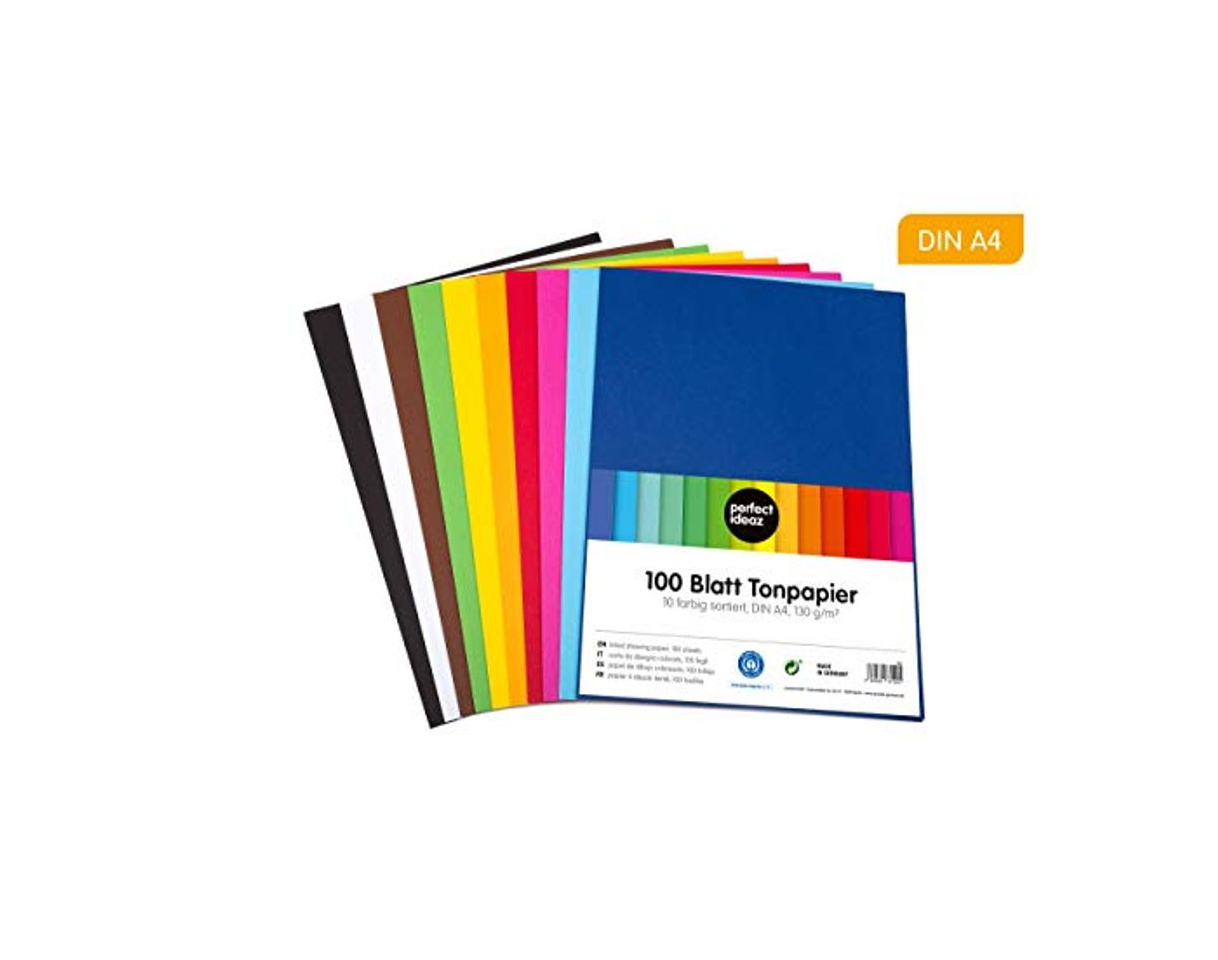 Products perfect ideaz Papel tintado A4 100 hojas de colores, en 10 colores