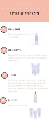 Rotina Skin Care noite 