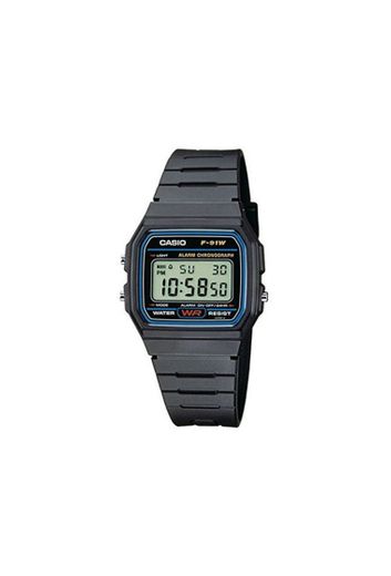 Casio Reloj de pulsera Unisex F-91W-1YER