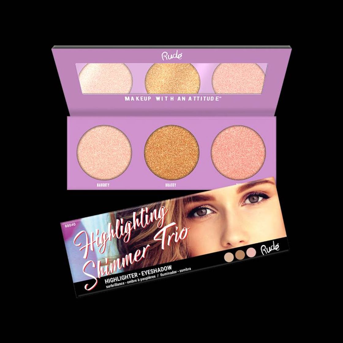 Moda Paleta De Iluminadores Highlighting Shimmer Trio

