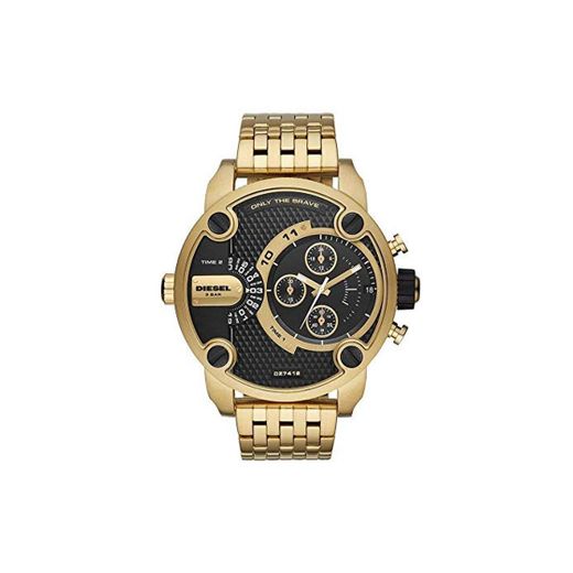 Diesel Reloj Analógico para Hombre de Cuarzo con Correa en Acero Inoxidable