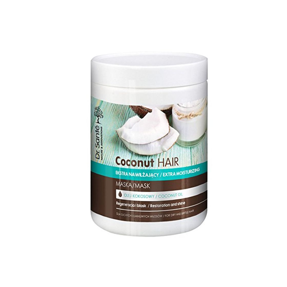 Product Dr Sante Coconut Oil Extra - Mascarilla hidratante para cabello seco y