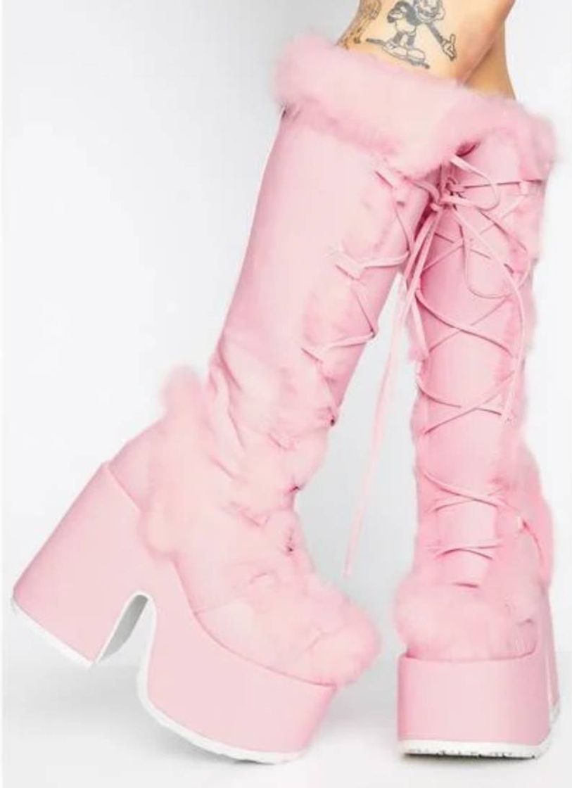 Fashion Demonia Sweet Pure Vigilance Platform Boots | Dolls Kill