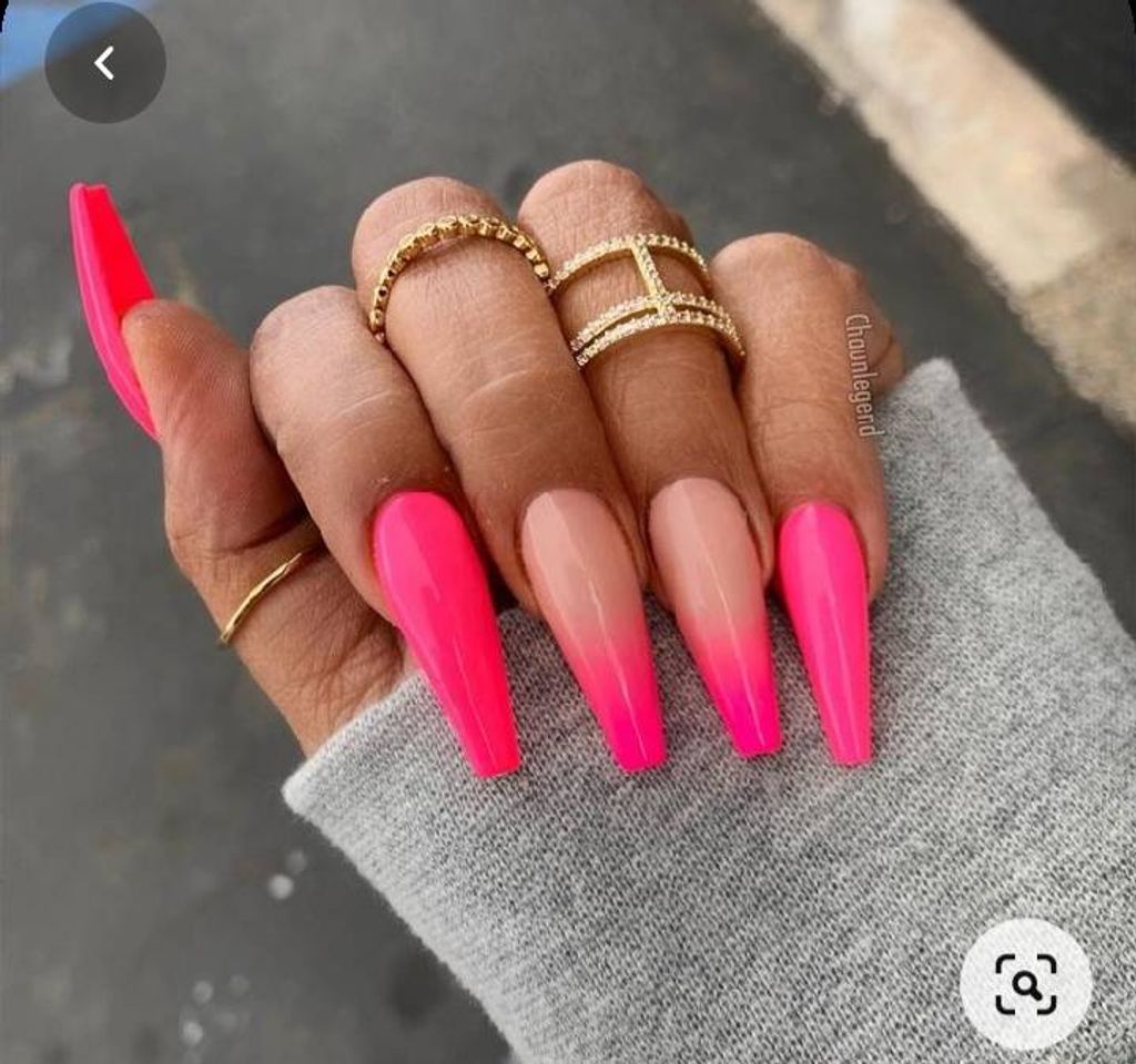 Fashion Pink Neon NAILS