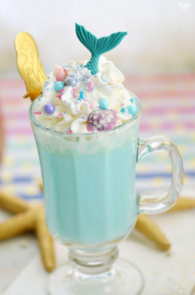 Fashion Blue Mermaid Hot Chocolate Having hot chocolate after playing ...