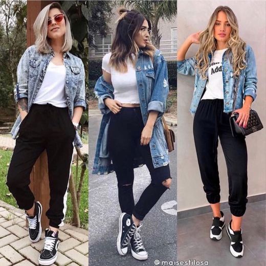 Look com jaqueta Jeans
