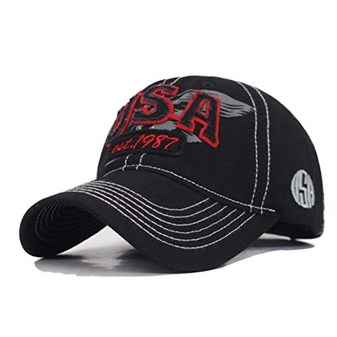 Products Gorra Snapback Gorras Mujeres Estados Unidos Hombres Gorra de béisbol Sombreros para Hombres Bone Gorras Algodón Sombrero de béisbol Masculino Casquette Hip Hop América Papá Sombrero Gorra Negro