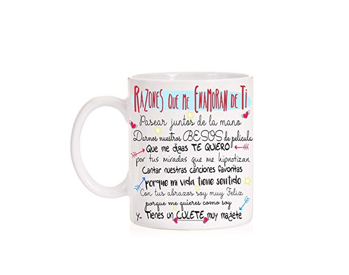 Home FUNNY CUP Taza Razones Que me Enamoran de Ti