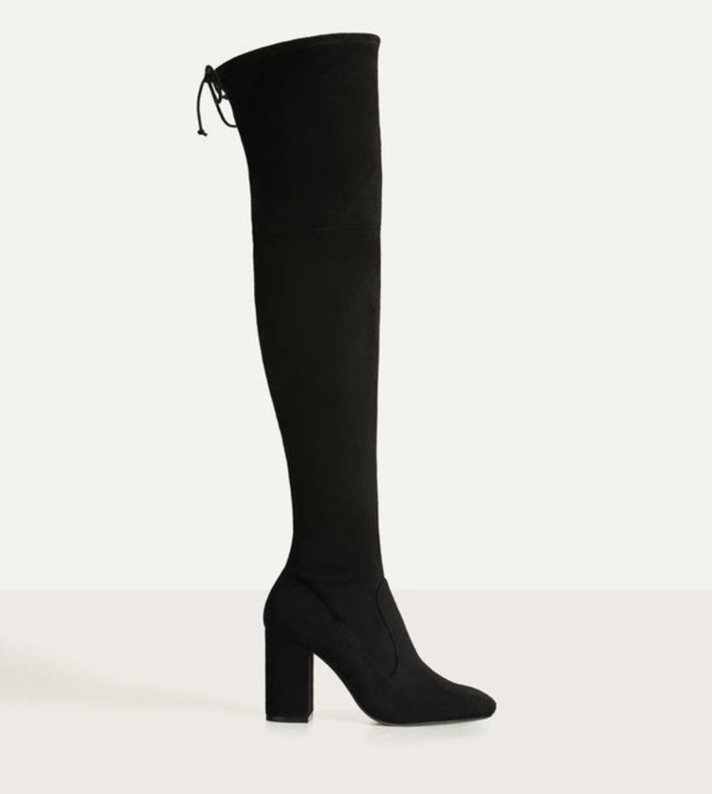 Social Botas Altas em Tecido Elástico 