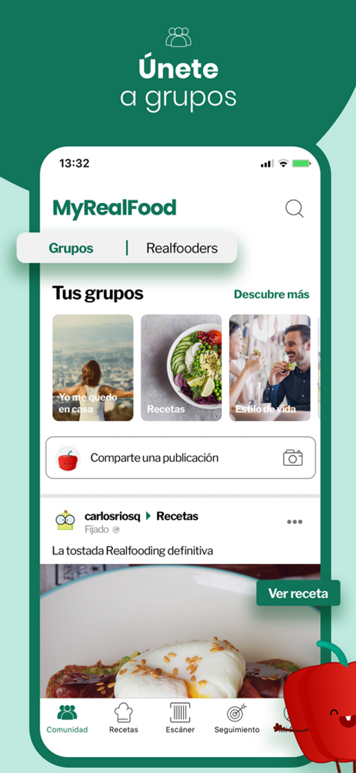 App ‎MyRealFood: Recetas saludables en App Store