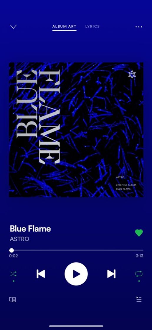 Canción Blue flame de ASTRO 