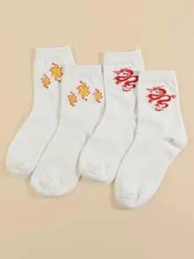 Flame Pattern Socks | SHEIN USA