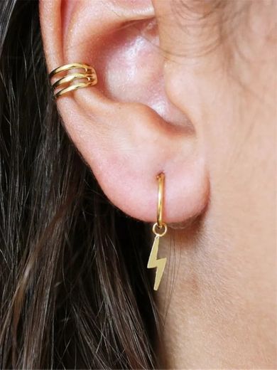 2pcs Lightning Charm Earrings | SHEIN USA