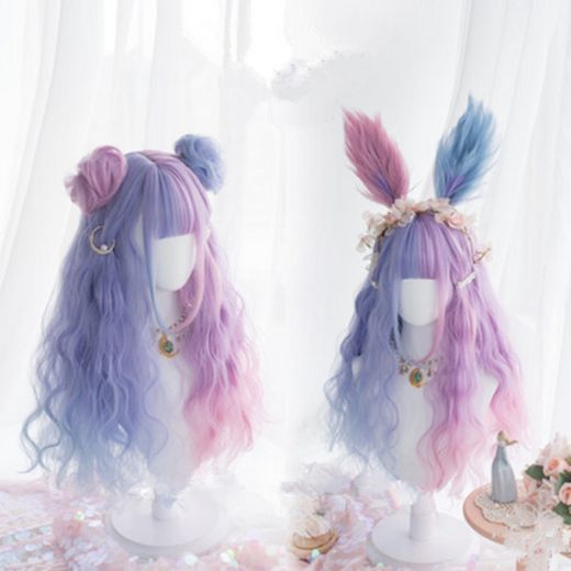 Lolita candy color long roll wig yv42342 | Youvimi