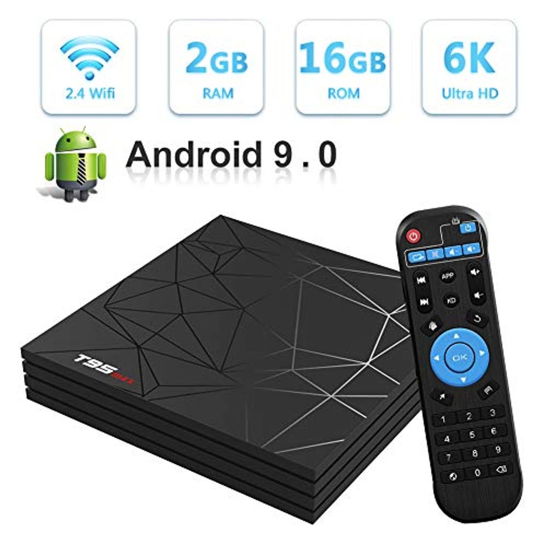 Product Android TV Box，T95 MAX Android 9.0 TV Box 2GB RAM/16GB ROM H6