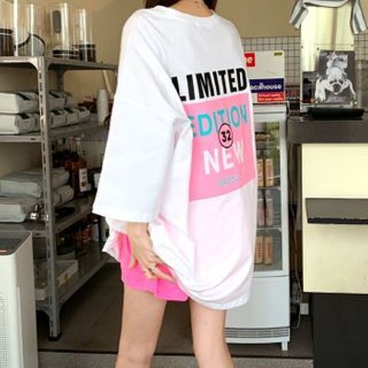 DEEPNY 'LIMITED' Neon Oversized T-Shirt | YesStyle