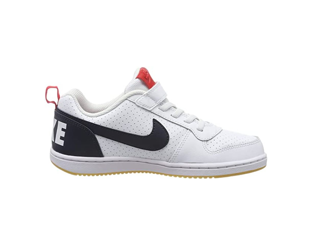 Moda Nike Court Borough Low 2, Zapatillas de Baloncesto para Niños, Blanco