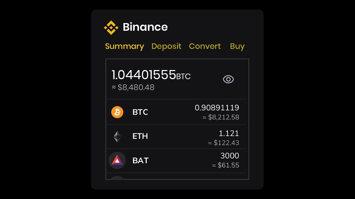 Moda Binance Crypto Wallet