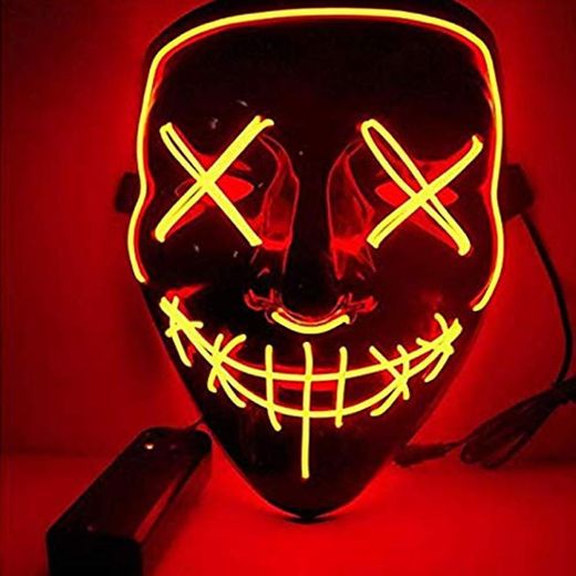Sinwind Mascara Halloween LED, Máscara de Halloween, Máscaras Halloween de Terror, Halloween