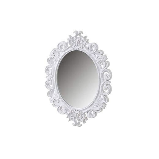 Espejo Cornucopia Blanco de Polipropileno clásico para decoración de 60 x 80