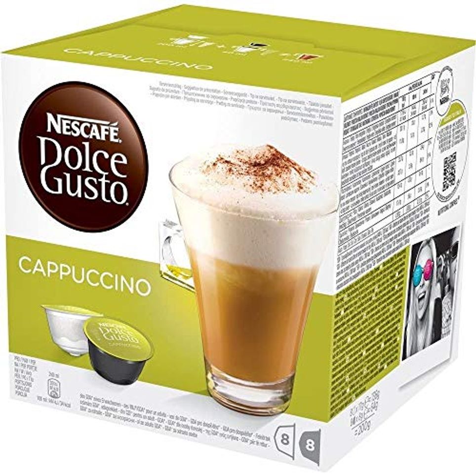 Social NESCAFÉ Dolce Gusto Café Cappuccino, Pack de 3 x 16 Cápsulas -