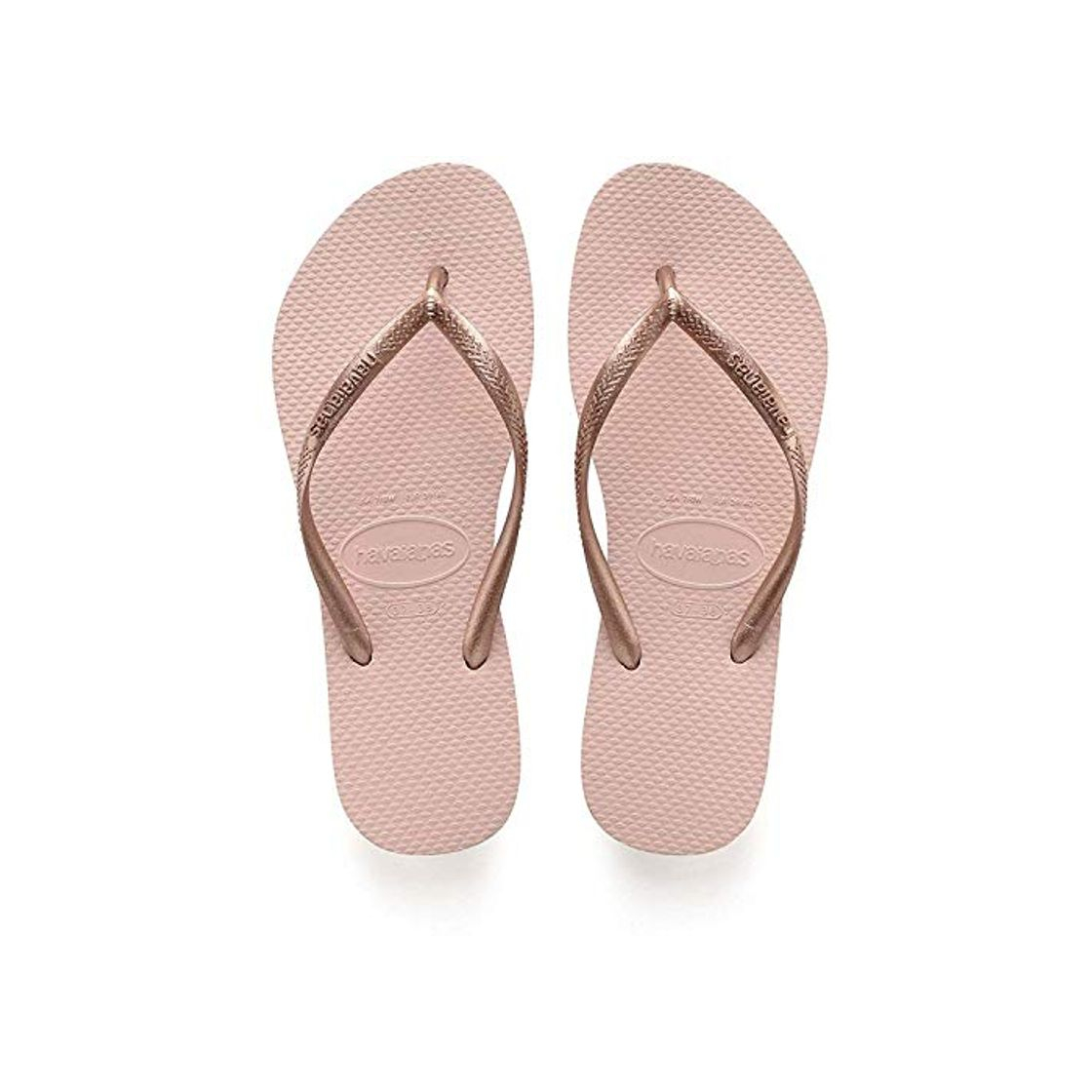 Social Havaianas Slim Chanclas Mujer, Rosa