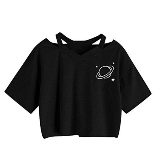 Blusa Sexy MujerCamisas de Manga Corta Blusas Tops de Manga Corta Camisetas