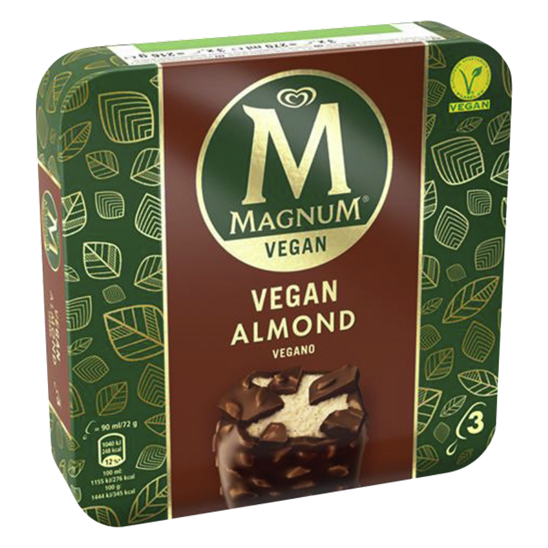 Fashion Magnum Vegano Almendras x 3 | Frigo España