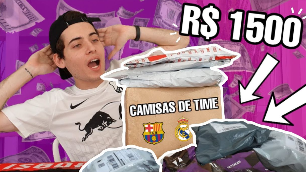 Social gastei 1500 reais em camisas de futebol *surpreendente