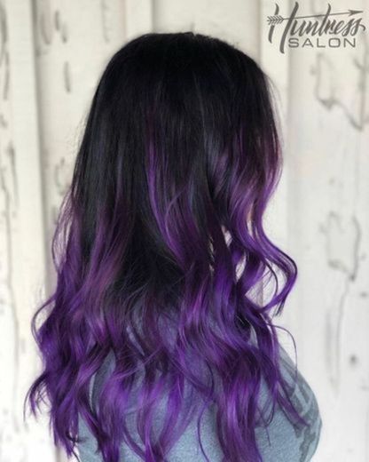 Cabelo roxo einzigartige und coole 