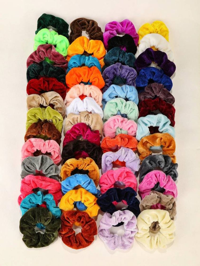 Fashion Colorful Velvet Scrunchie | SHEIN USA