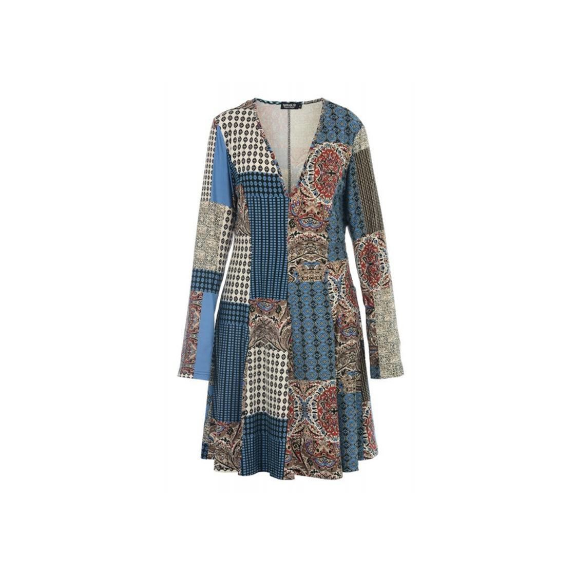 Social VESTIDO CURTO BLUE PATCH

