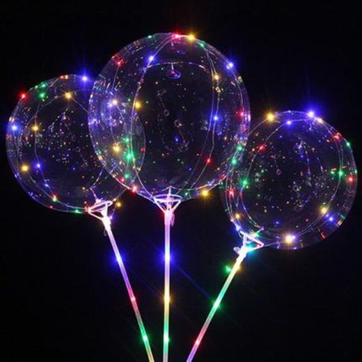 Balão pra festa Led transparente 