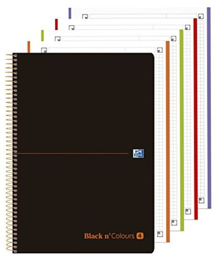 Oxford Black N'Colours - Cuaderno - 4 Agujeros