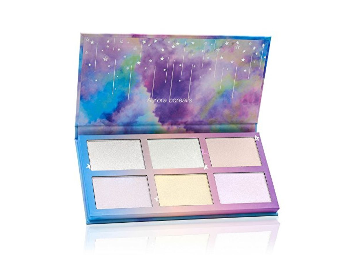 Social TZ cosmetix - Aurora boreal 6 colores paleta de maquillaje Kit de maquillaje en polvo