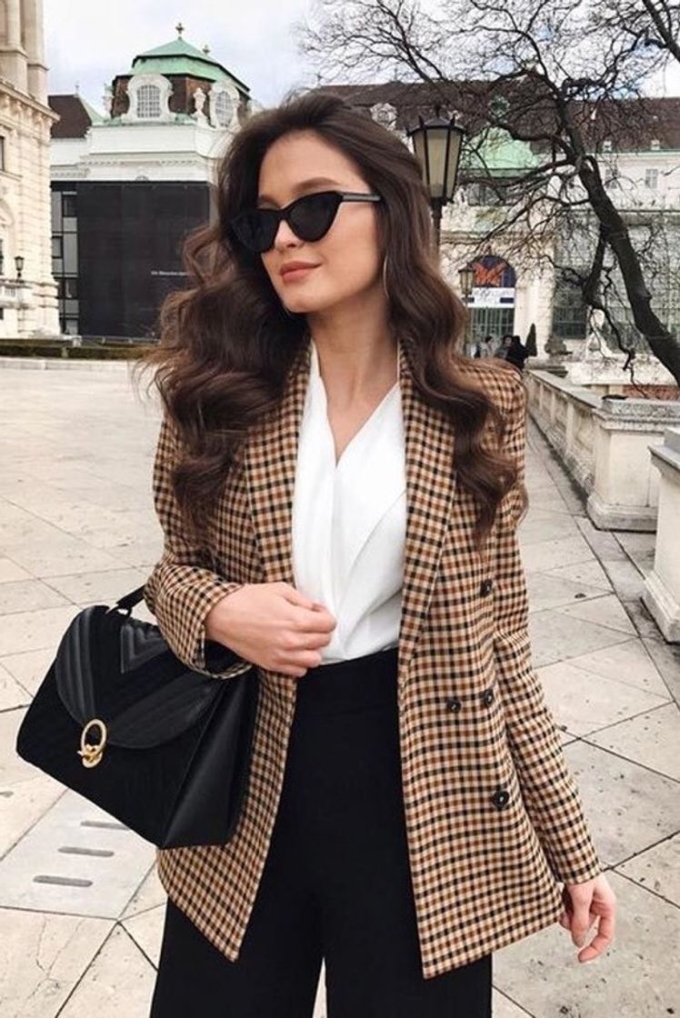 Social Brown Plaid Blazer