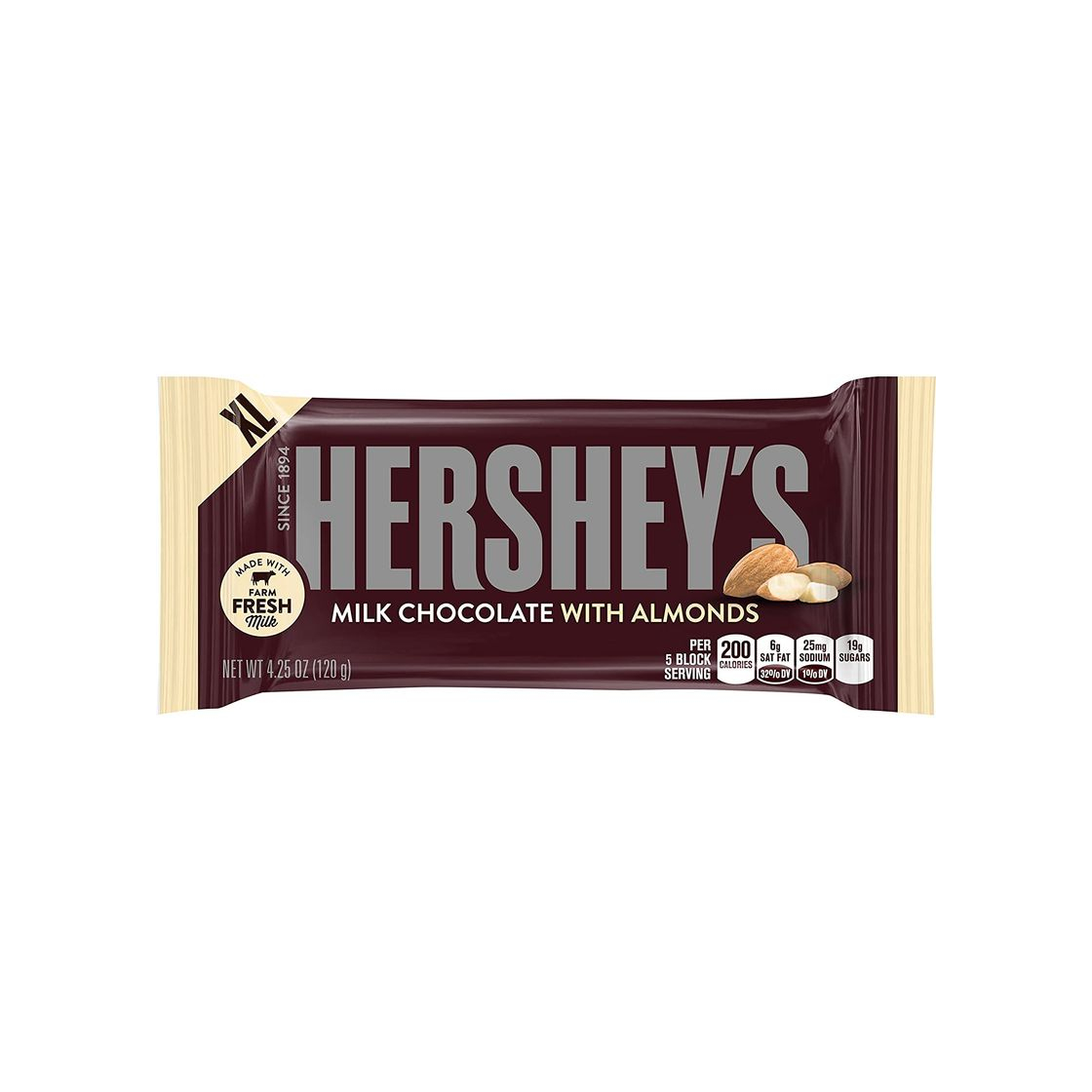 Products HERSHEY'S Milk Chocolate Bar with Almonds 