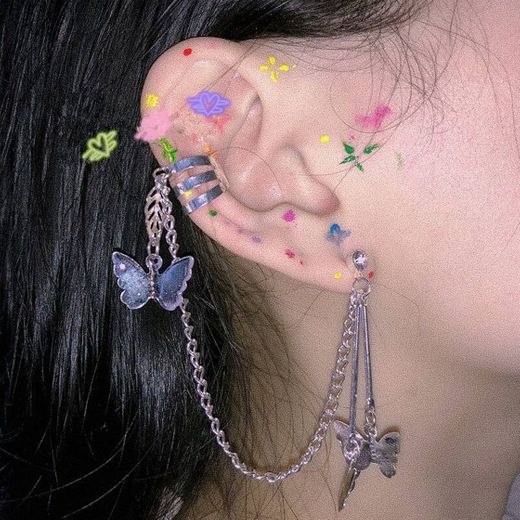 Butterfly ear bone clip earrings yv42058 | Youvimi