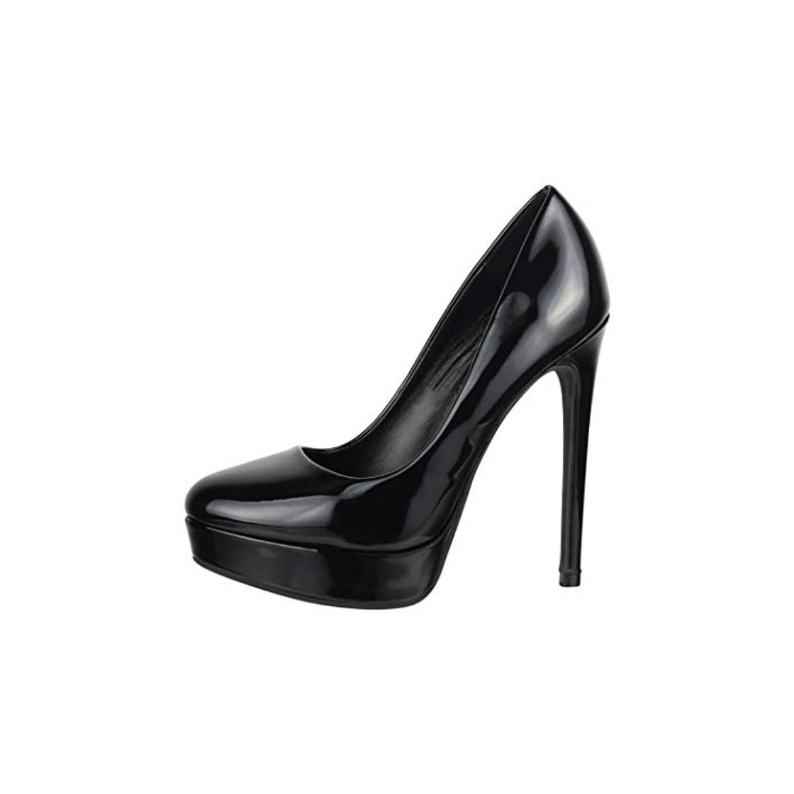 Social Elara Zapato de Tacón Alto con Plataforma High Heels StilettoLE-9 Black-37