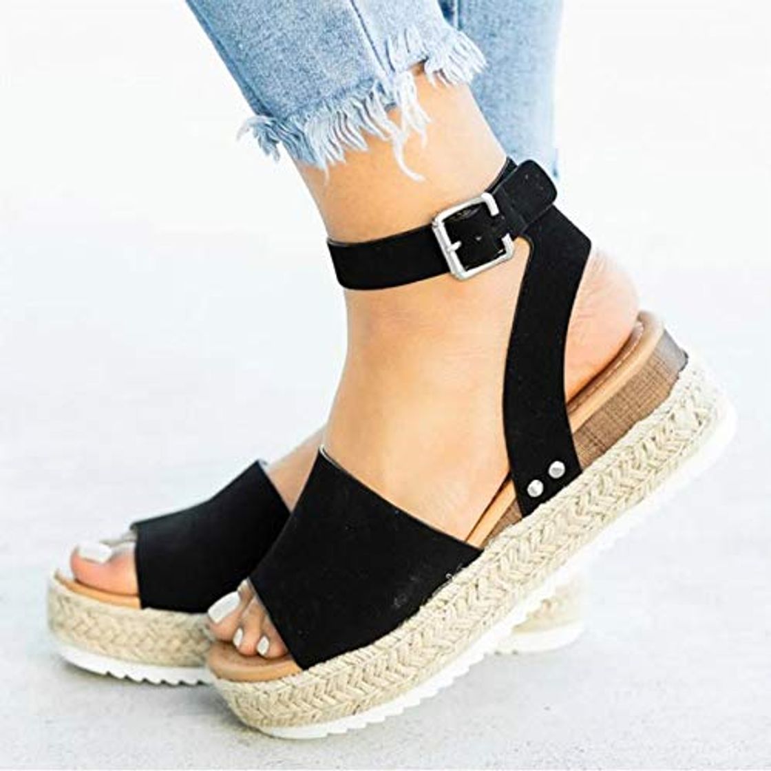 Social MYSdd Women Sandals Plus Size Wedges Shoes For Women High Heels Sandals