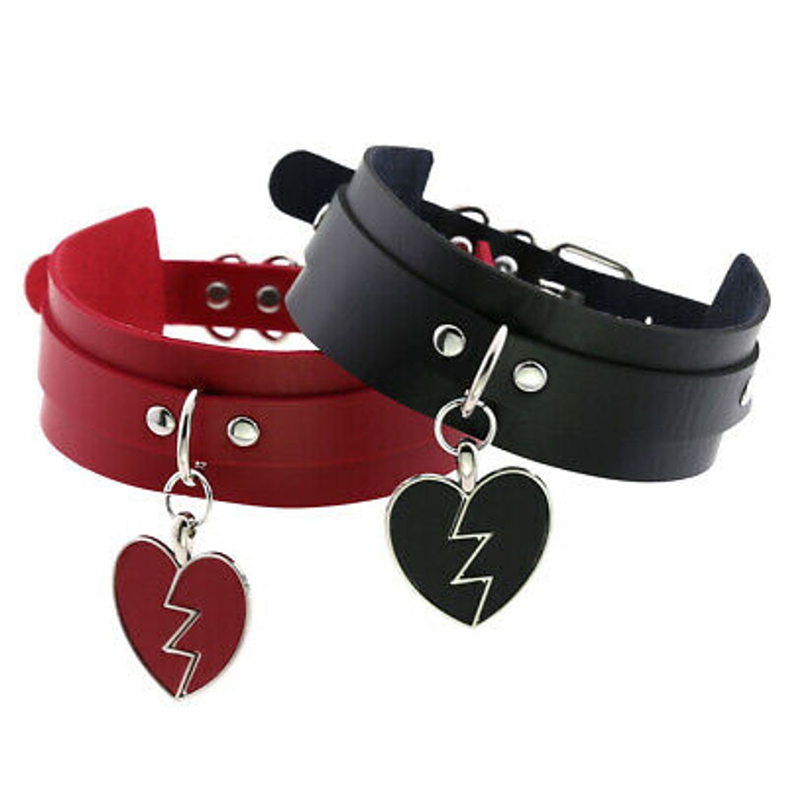 Fashion Classic Necklace Punk Harajuku Heartbreak Heart Pendants ...