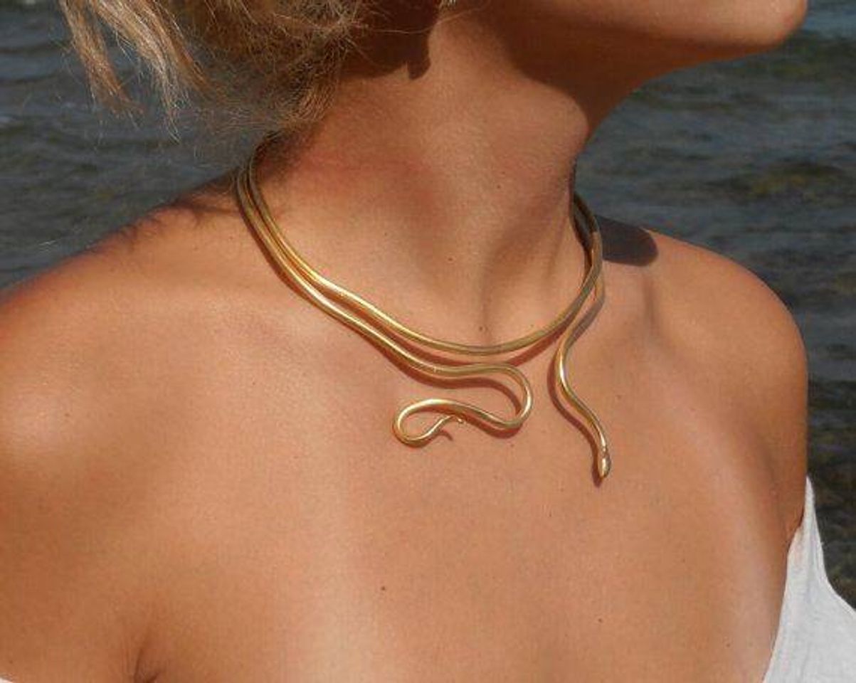 Moda Twin Snakes necklace