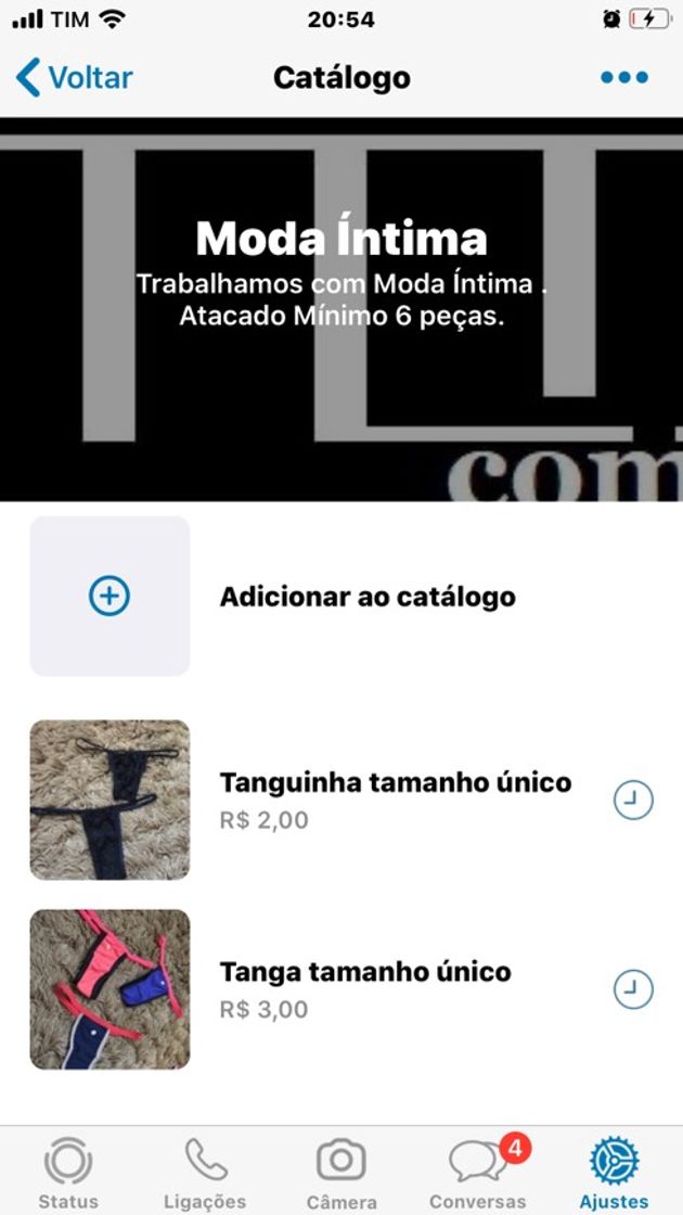 Product Catálogo moda íntima 