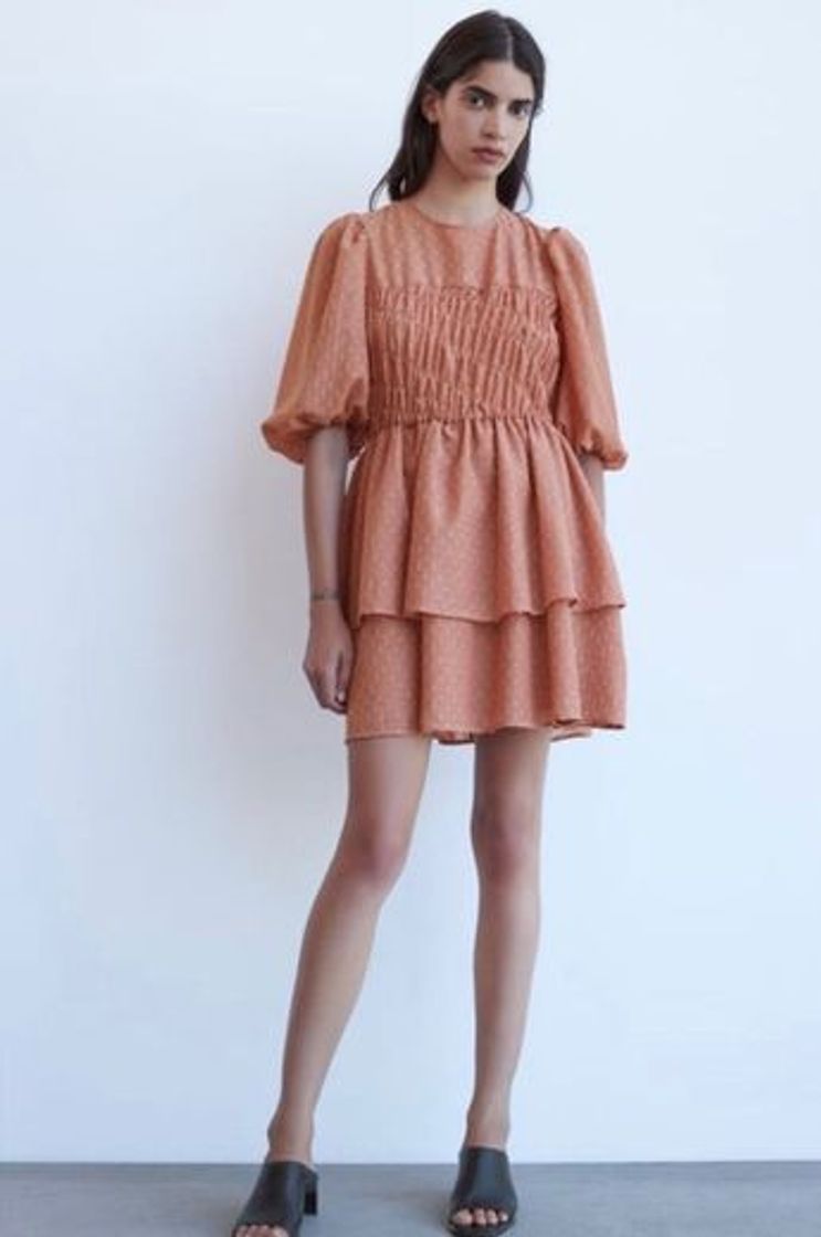 Social Dotted Mesh Mini Dress