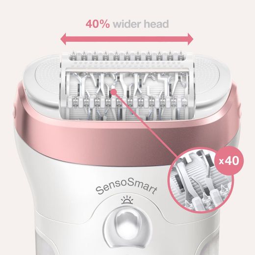 Braun Silk-épil 9 9-720 Depiladora eléctrica para mujer para una depilación duradera
