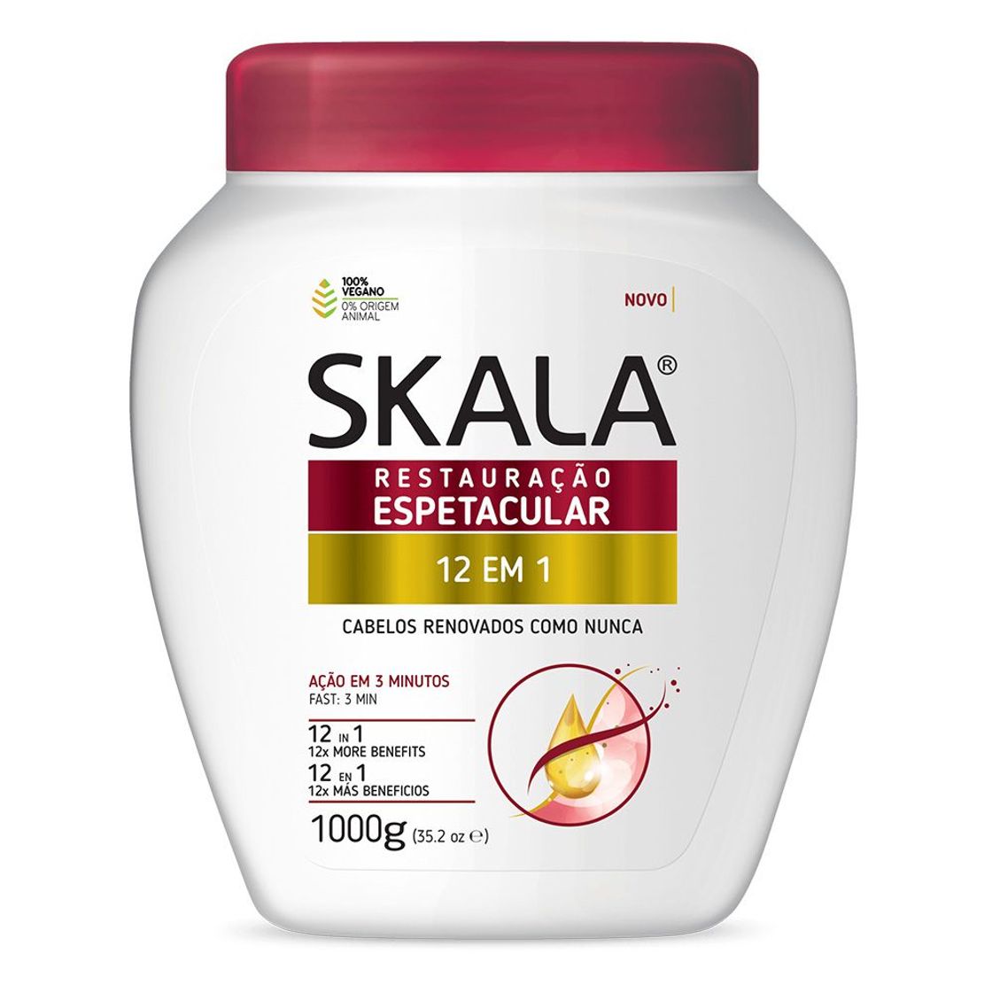 Moda Creme de Tratamento Skala Restauração 12 em 1 