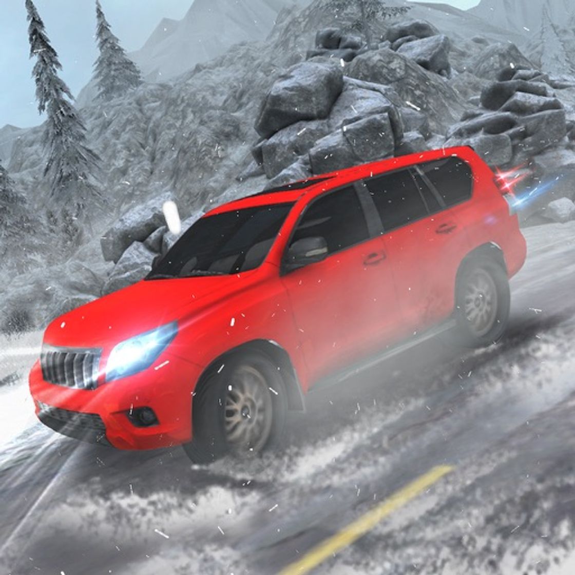 App Snow Driving Simulator 3D - 4x4 Prado Driver Game